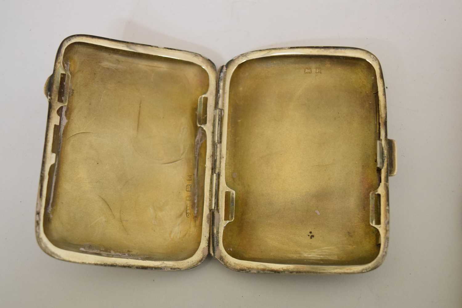 Two silver cigarette cases - Bild 4 aus 7