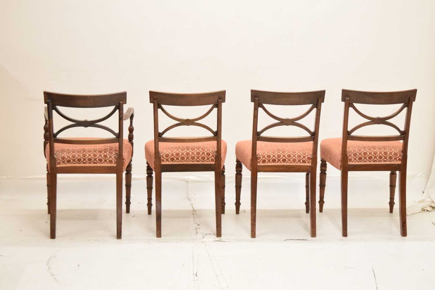 Set of eight 19th century mahogany dining chairs - Image 5 of 14