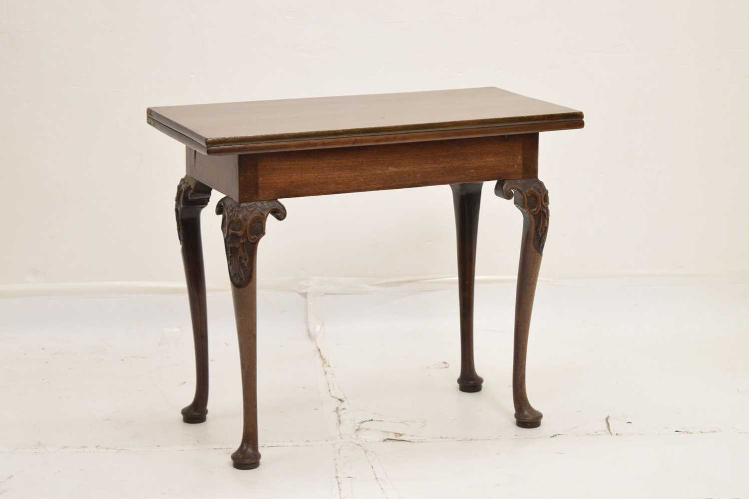 18th century mahogany card table - Image 2 of 13