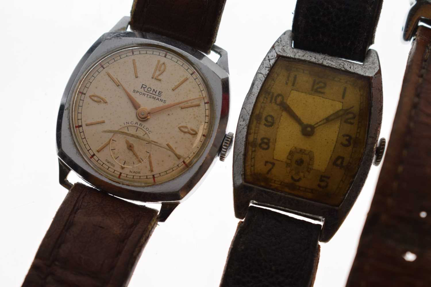 Four gentleman's vintage wristwatches and vacant Omega watch box - Image 3 of 7