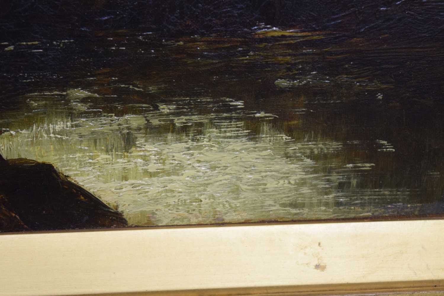 John Brandon Smith, (1848-1884) - Oil on board - The River Neath - Image 5 of 12