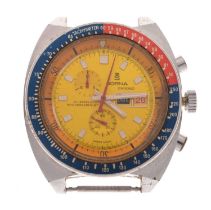 Sorna - Gentleman's 1970s 'Pepsi dial' chronograph watch head