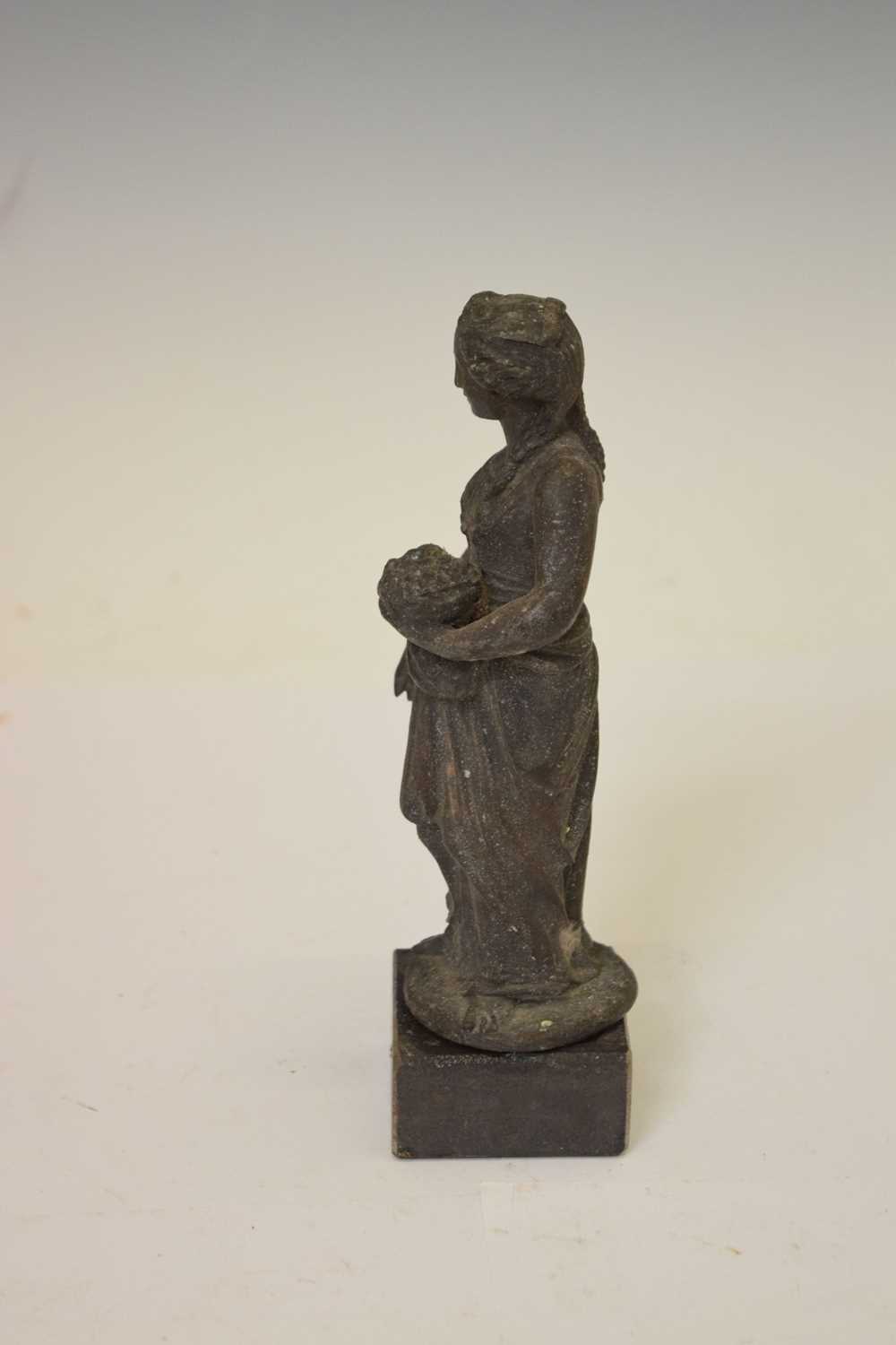 Cast metal figure of a maiden - Image 4 of 4