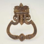 Large cast iron door knocker