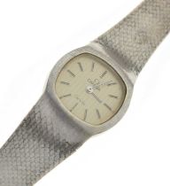 Omega - Lady's De Ville silver '925' bracelet watch