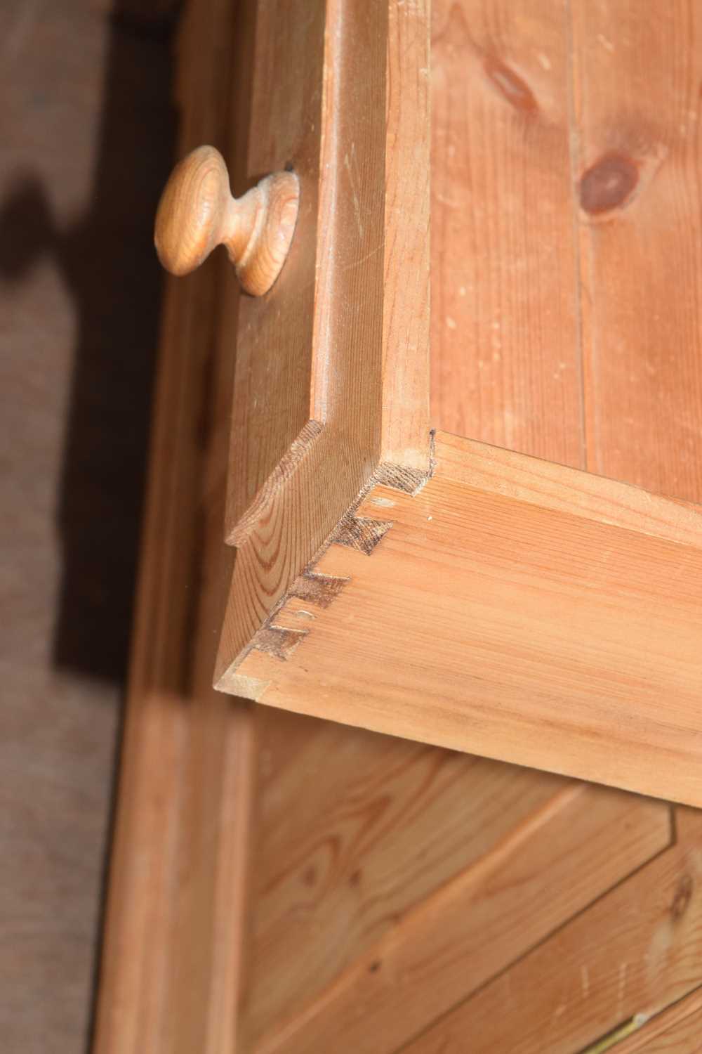 Modern pine low dresser - Image 3 of 11