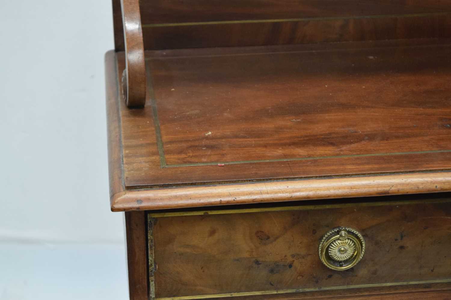 George IV brass-strung mahogany chiffonier - Image 6 of 15