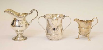 George V silver cream jug