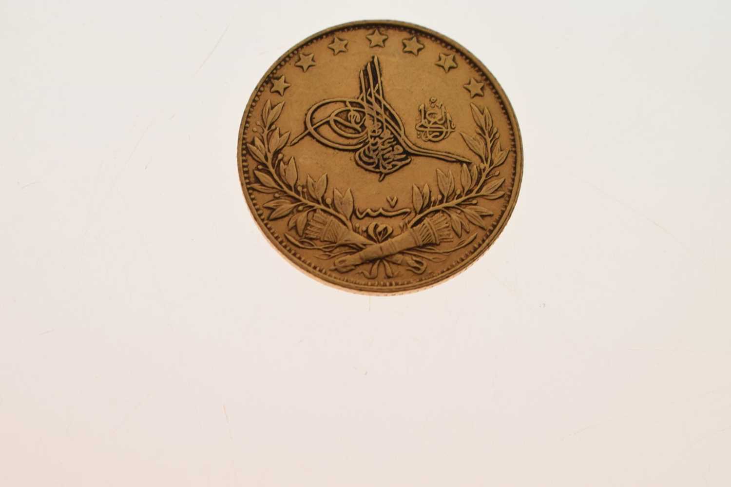 Turkey - 100 Piastres gold coin - Image 3 of 5