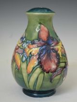 Moorcroft - 'Orchid' pattern table lamp of baluster form