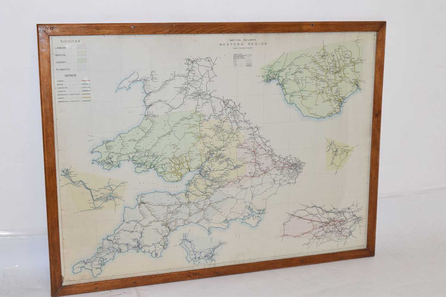 British Railways Western Region map, revised 1963 - Image 2 of 11