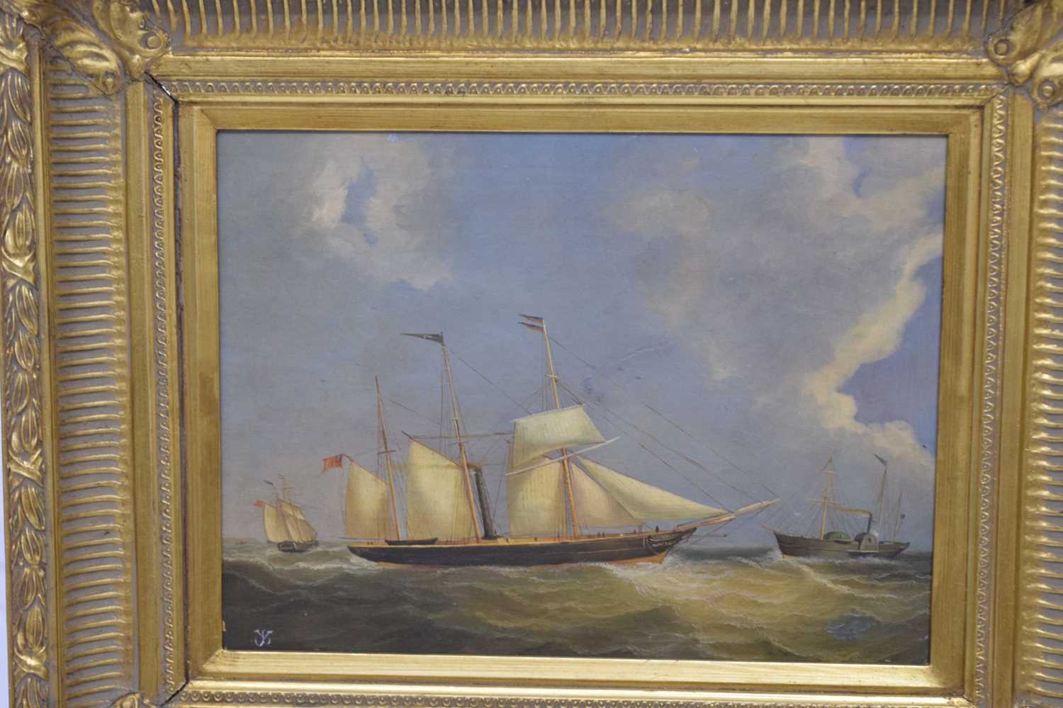 20th century Continental School - Oil on panel - Pair of maritime studies - Image 2 of 15