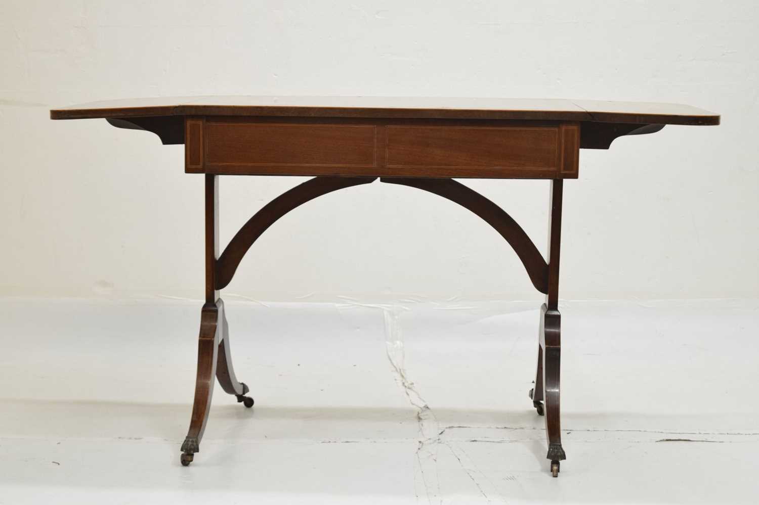 Early 20th mahogany sofa table - Image 8 of 12
