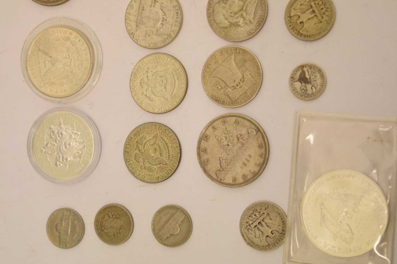 Quantity of mainly American and Canadian silver coinage - Image 3 of 5
