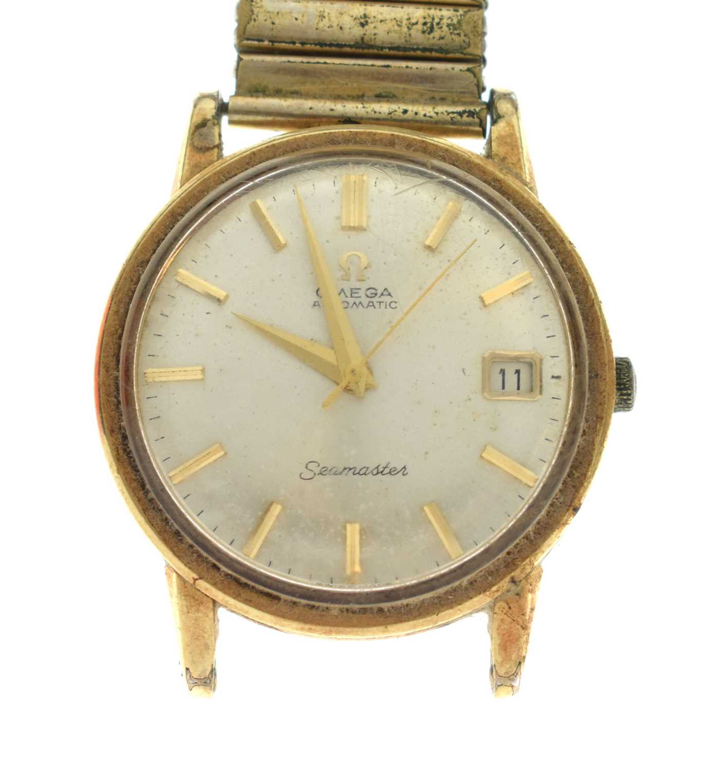 Omega - Gentleman's Seamaster gold plated bracelet watch