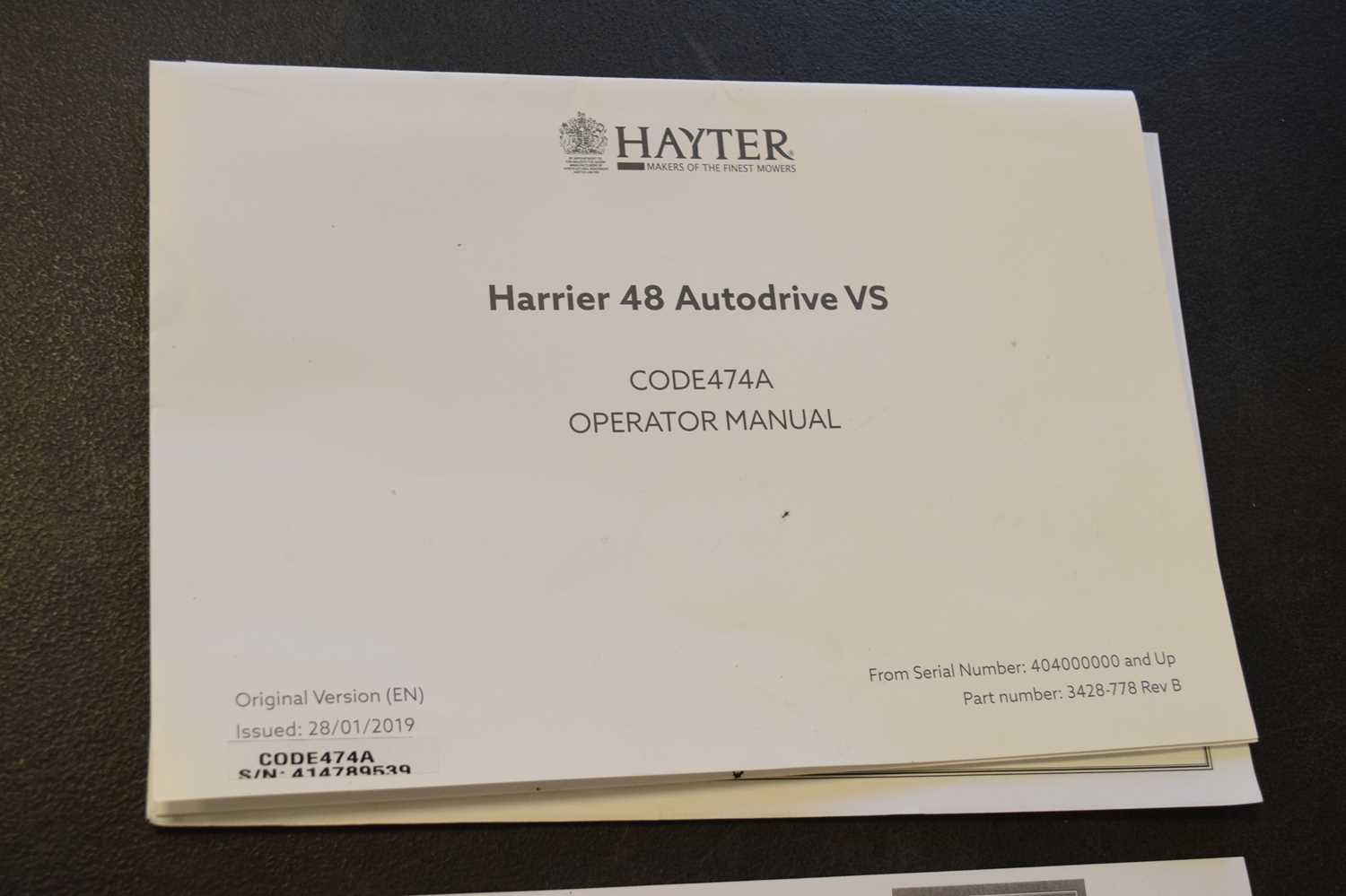 Hayter Harrier 48 Autodrive VS petrol lawn mower - Image 7 of 8