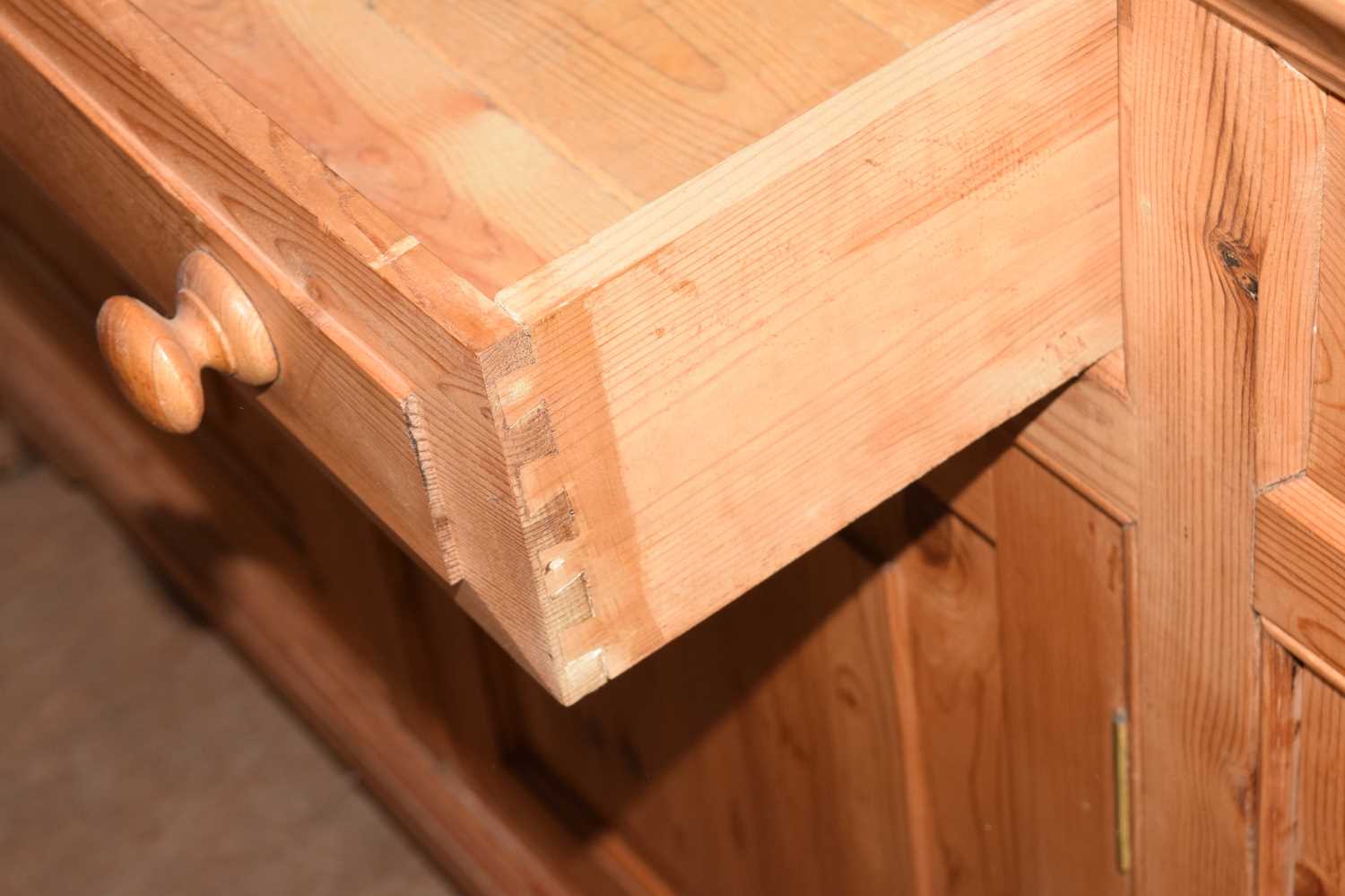 Modern pine low dresser - Image 3 of 12