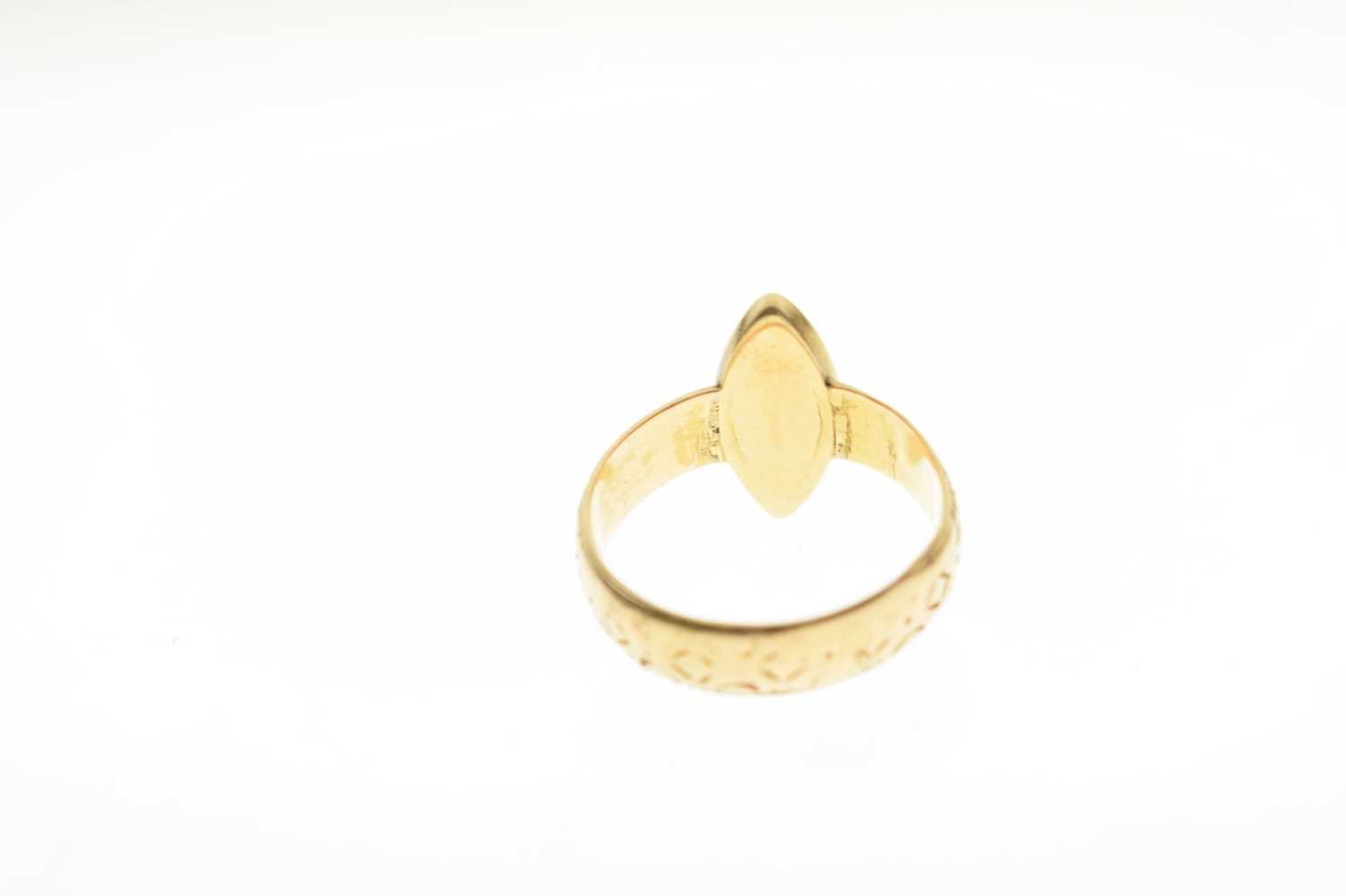 19th century diamond 18ct yellow gold ring - Bild 3 aus 6
