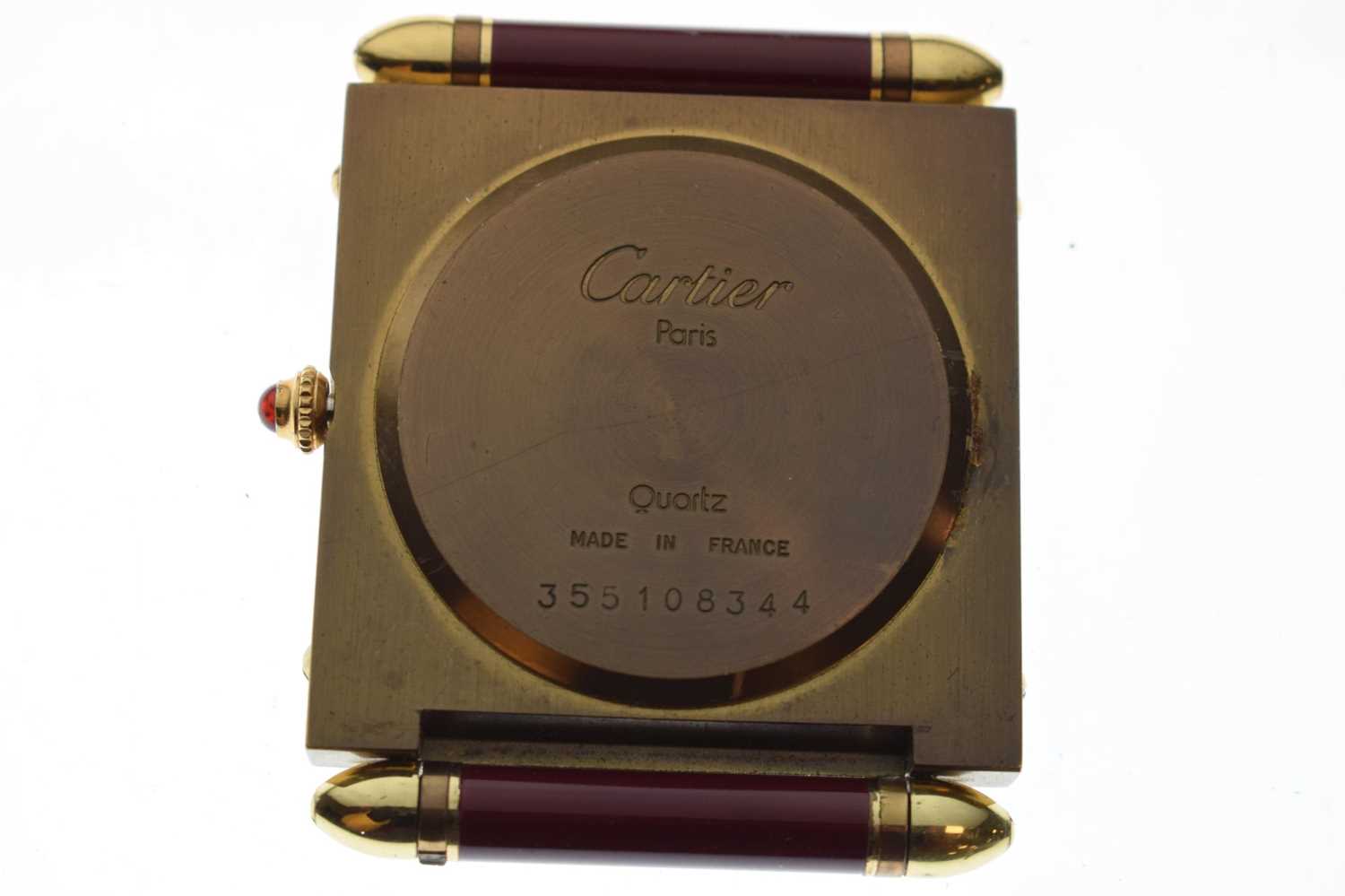 Cartier - Pendulettes De Voyage quartz travel timepiece - Image 7 of 8
