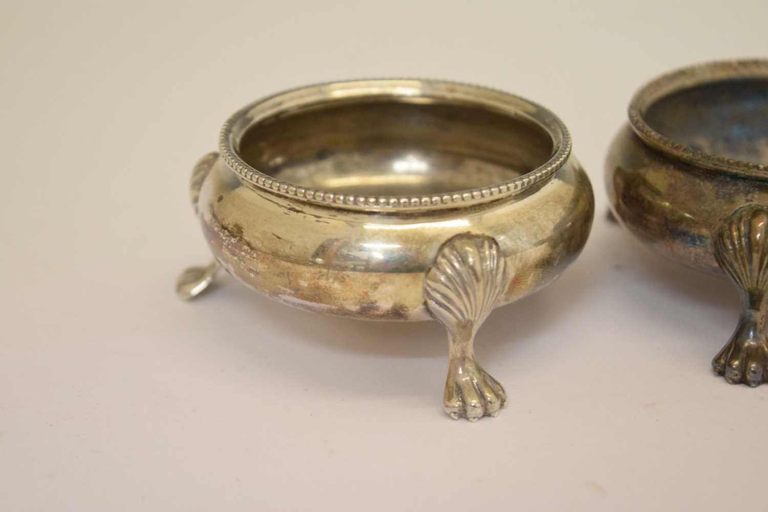 Pair of Victorian silver salts, etc - Image 3 of 11