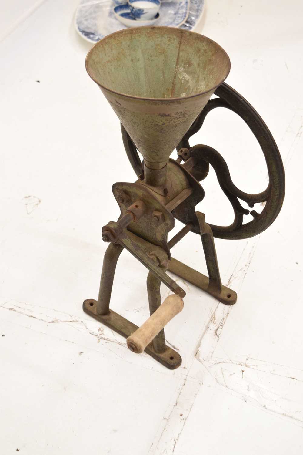 Late 19th century metal coffee grinder - Image 5 of 6