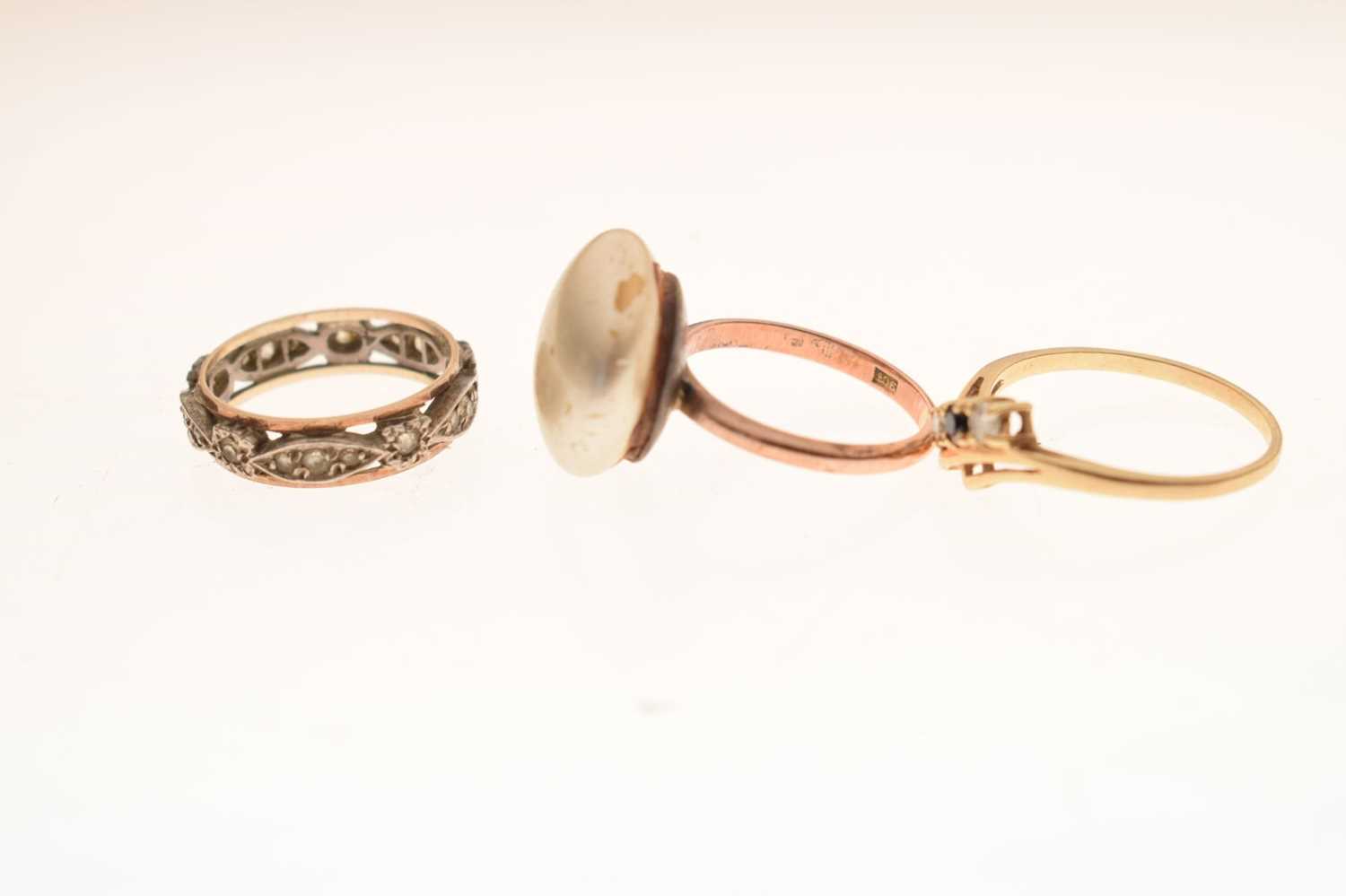 Three 9ct dress rings - Bild 2 aus 5