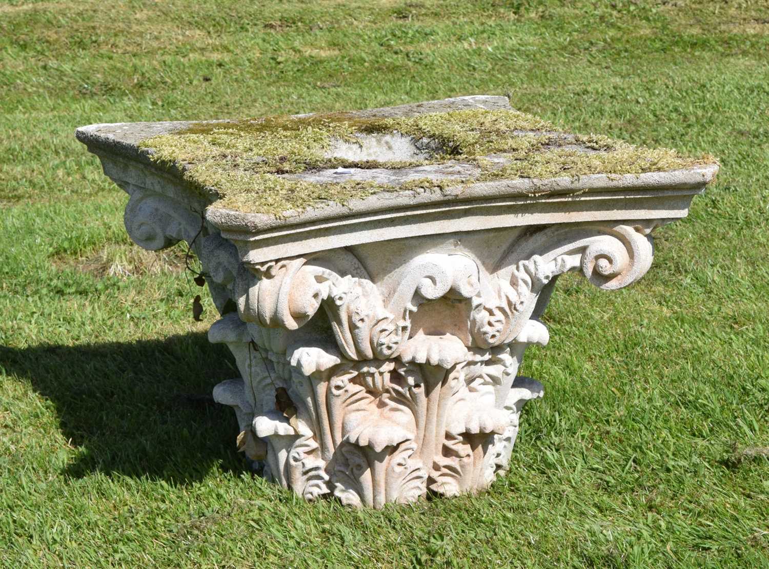 Garden reconstituted stone capital