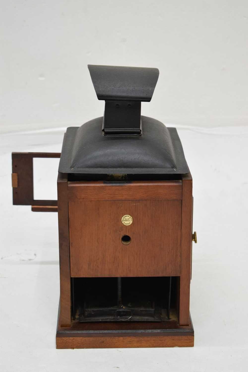 Late 19th/early 20th century brass and mahogany magic lantern - Image 5 of 12