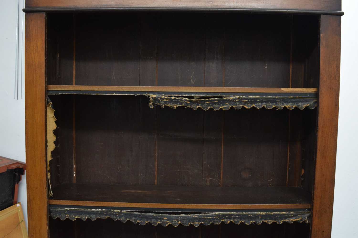 Victorian open bookcase - Image 2 of 6