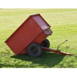 Garden tractor/ride on mower tipper trailer