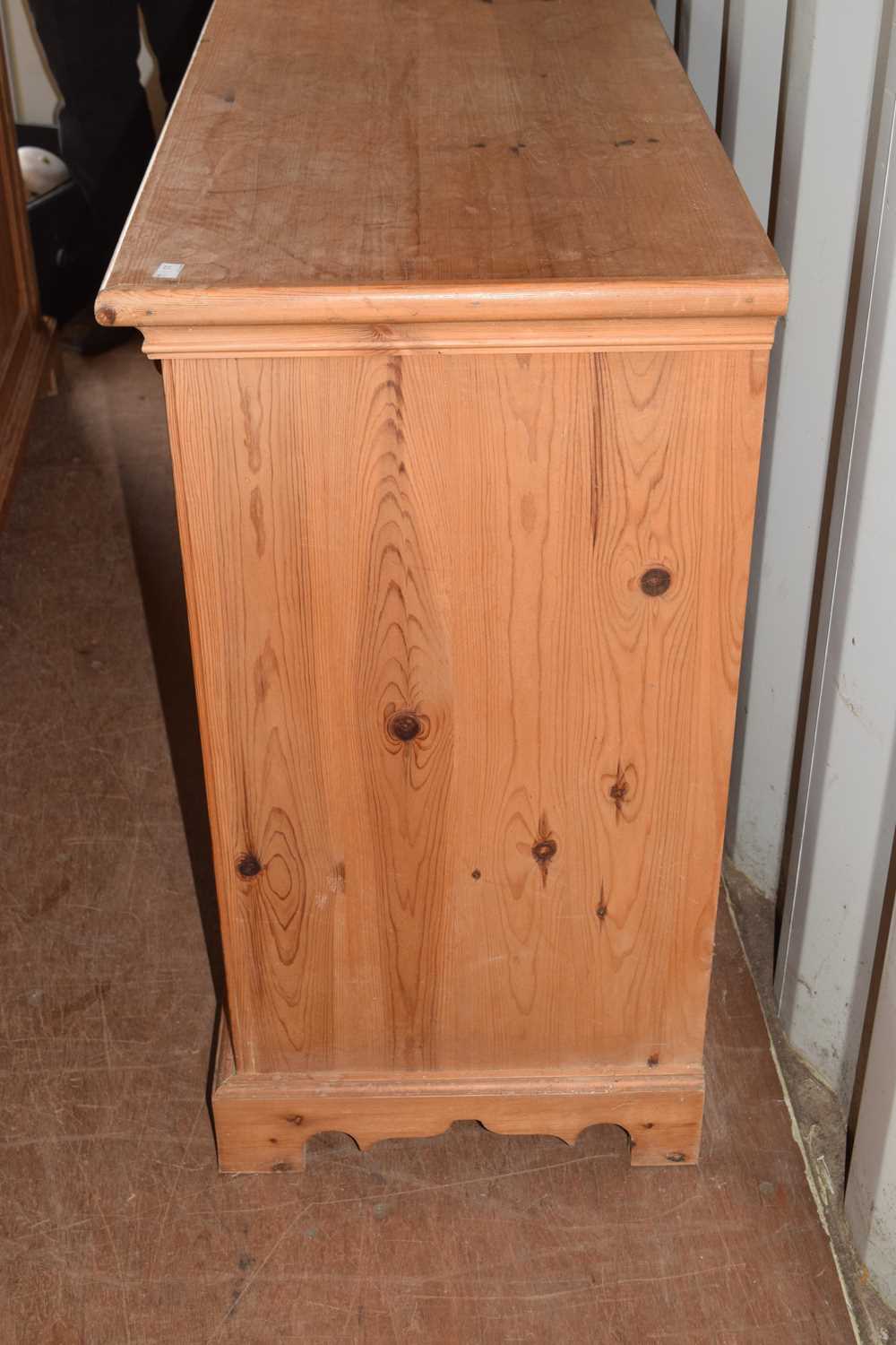 Modern pine low dresser - Image 10 of 12