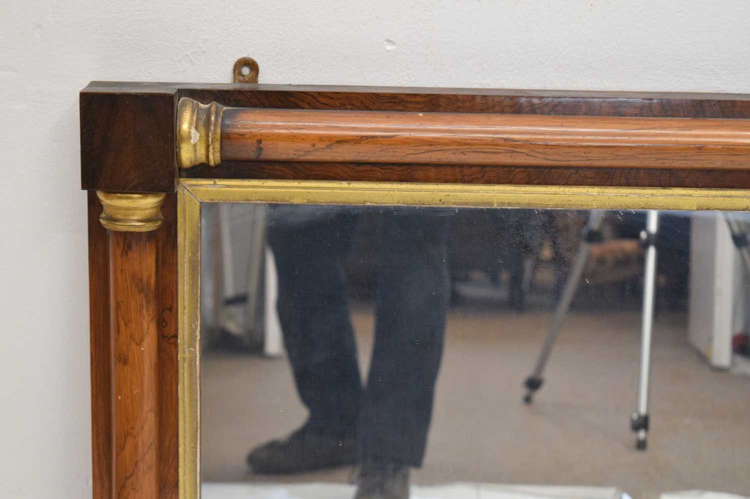 19th century rosewood overmantel mirror - Image 2 of 6