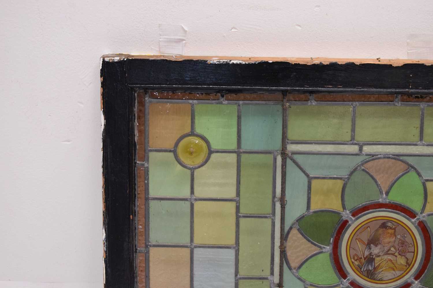 Late Victorian stained and painted glass window - Image 7 of 10