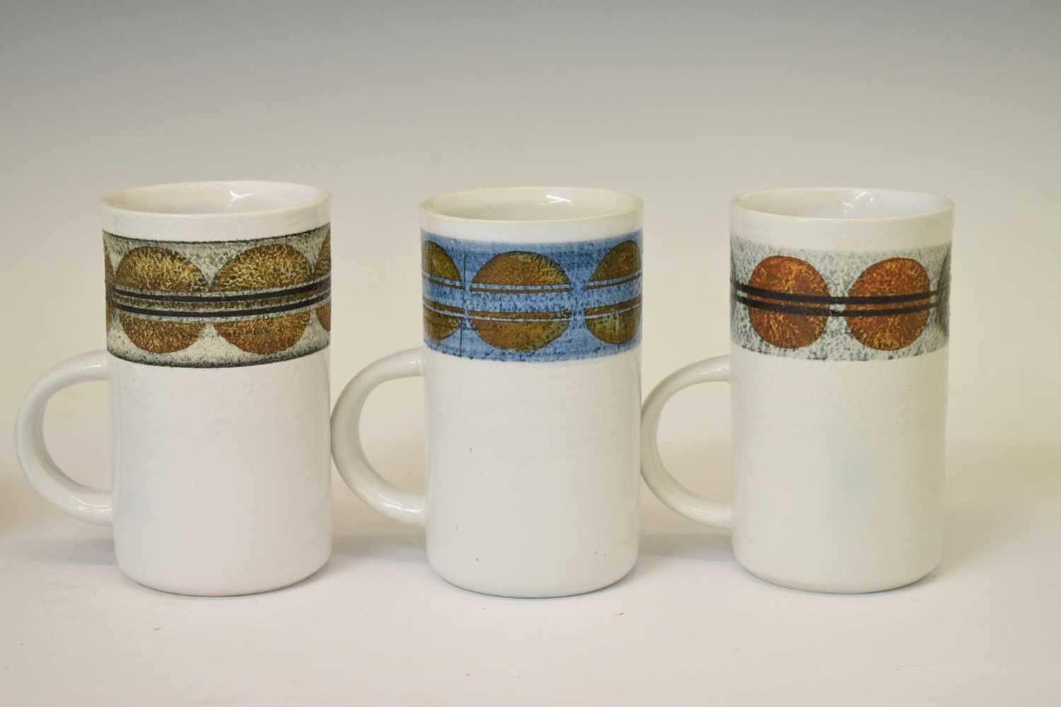 Set of six Troika pottery mugs - Image 6 of 10