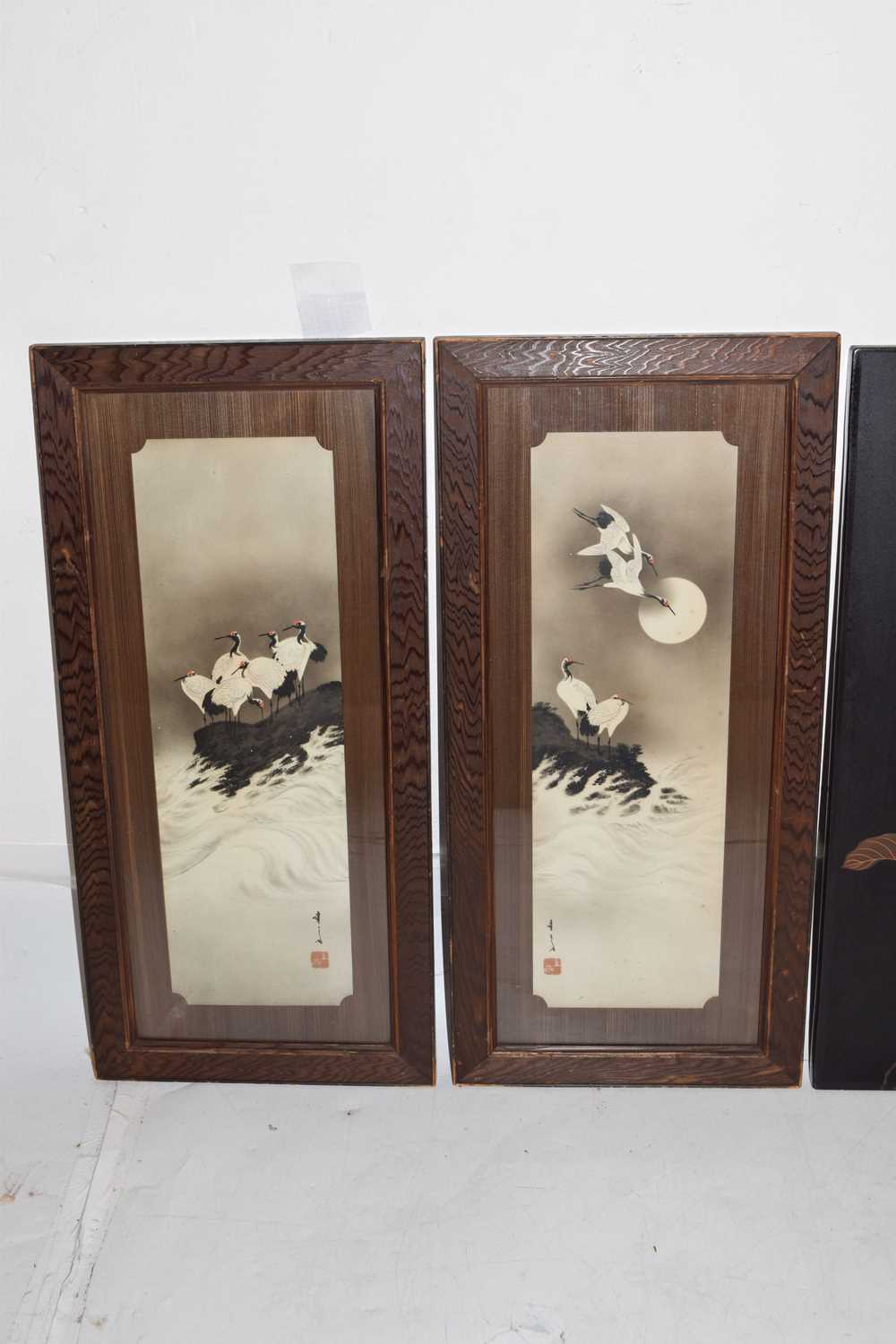 Early 20th century Japanese folding table screen with view of Mount Fuji - Image 25 of 33