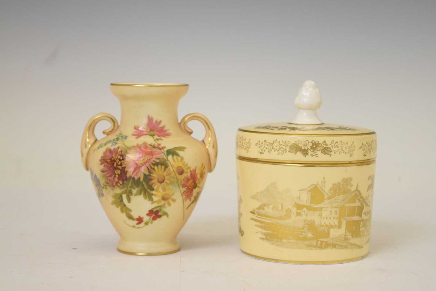 Selection of Royal Worcester blush ivory porcelain - Image 6 of 14