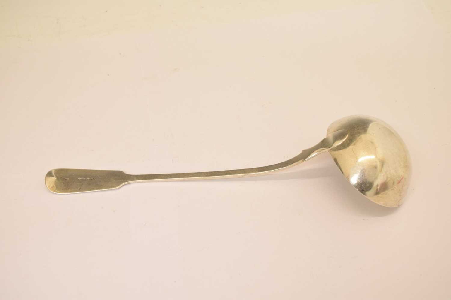 Victorian silver Fiddle pattern ladle - Image 5 of 6