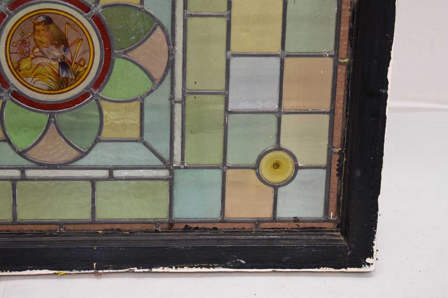 Late Victorian stained and painted glass window - Image 5 of 10