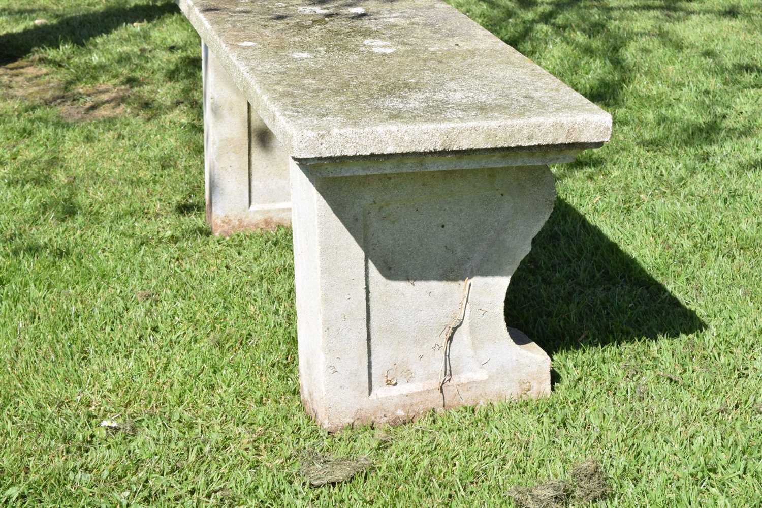 Composition stone garden seat - Image 6 of 6