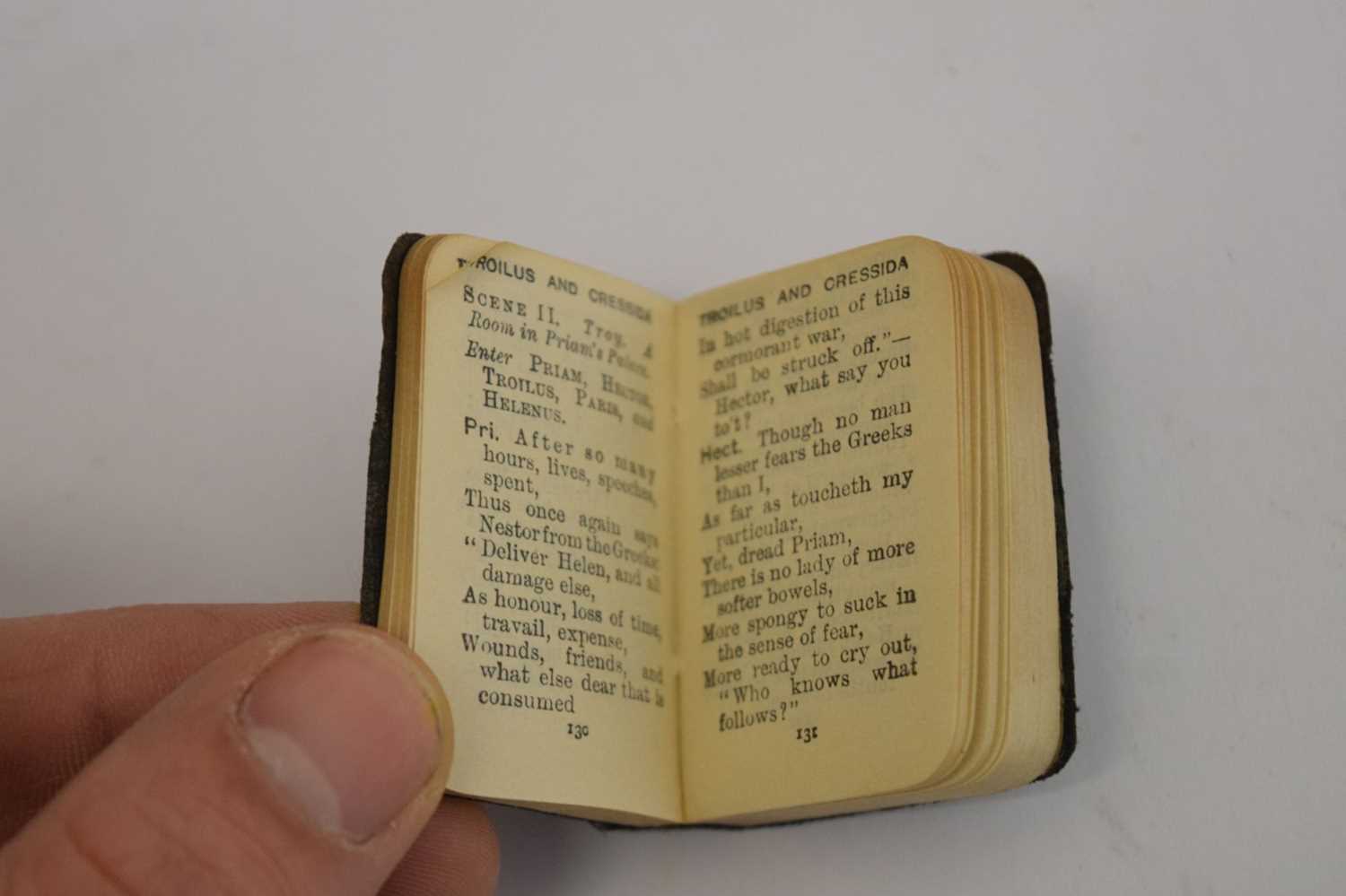 Works of William Shakespeare forty miniature volumes with miniature bookcase, circa 1930 - Image 6 of 7