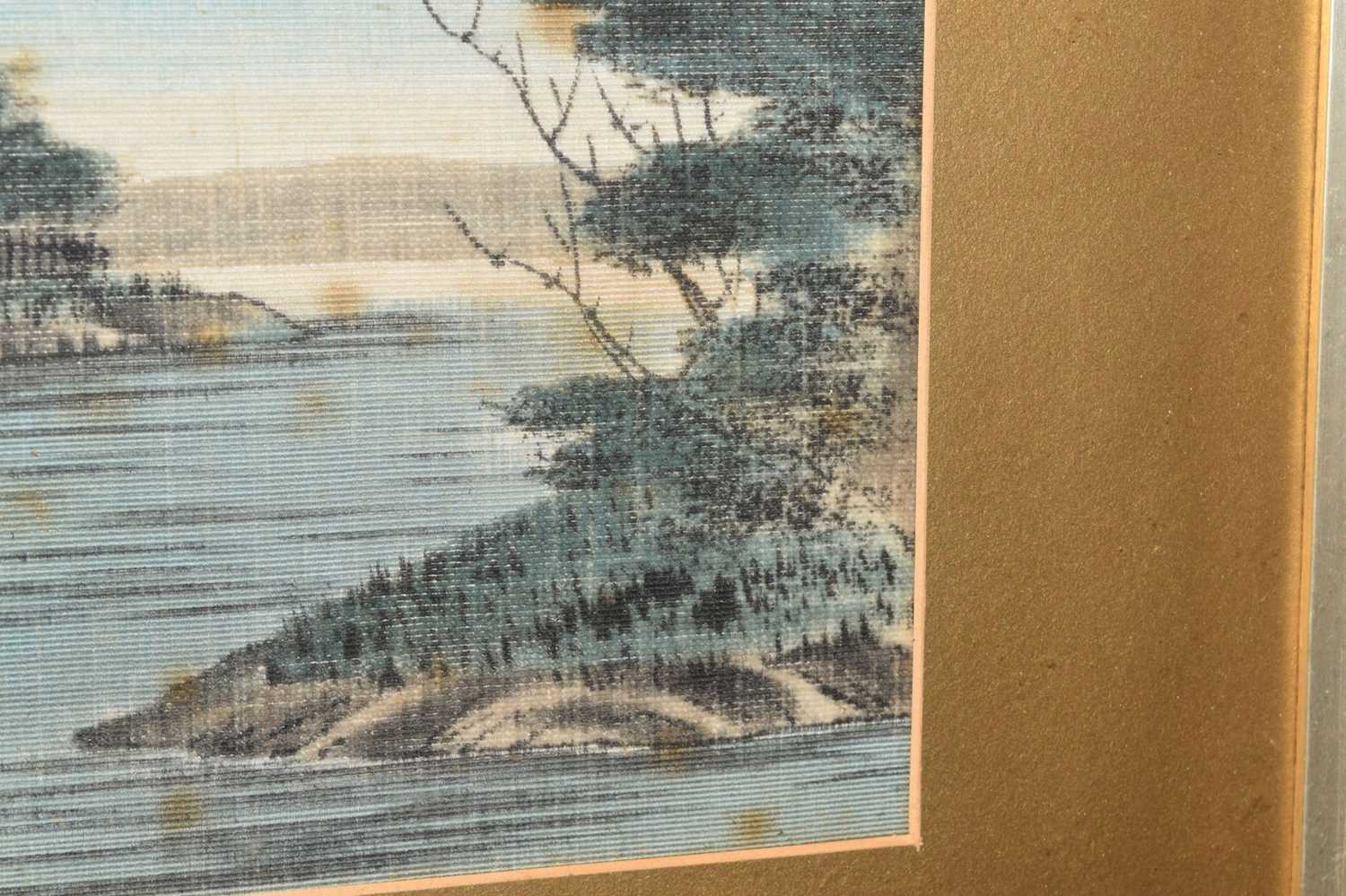 Early 20th century Japanese folding table screen with view of Mount Fuji - Image 9 of 33