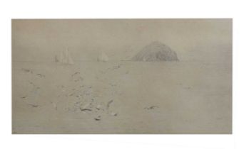 Rowland Langmaid (1897-1956) - Signed etching - Ailsa Craig