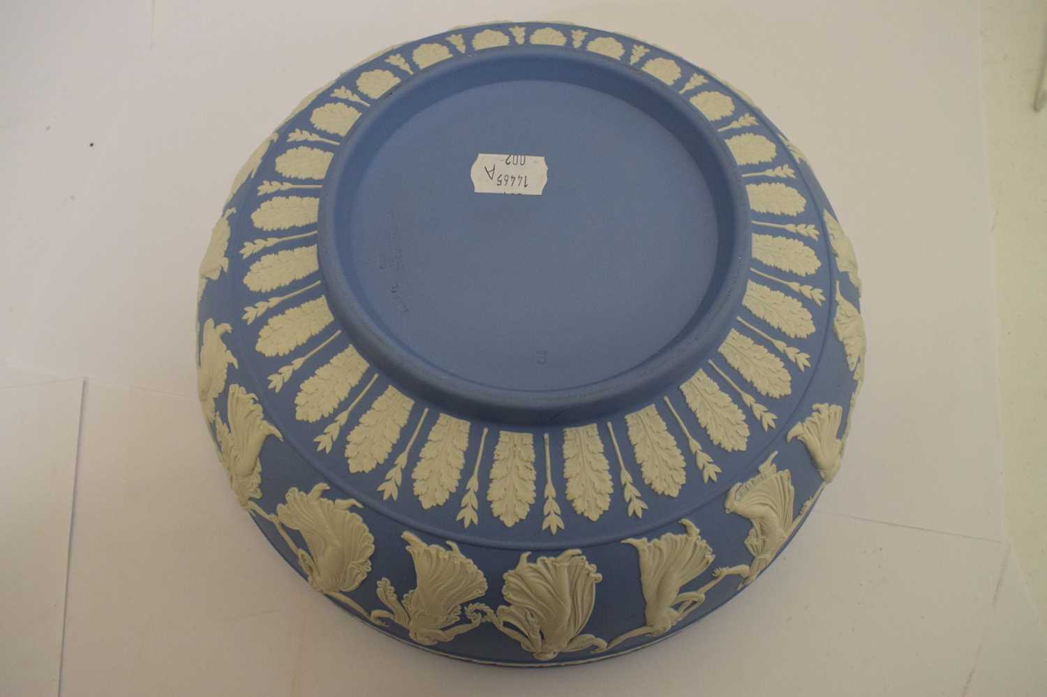 Late 20th century Wedgwood blue jasperware ‘Dancing Hours’ bowl - Image 8 of 11