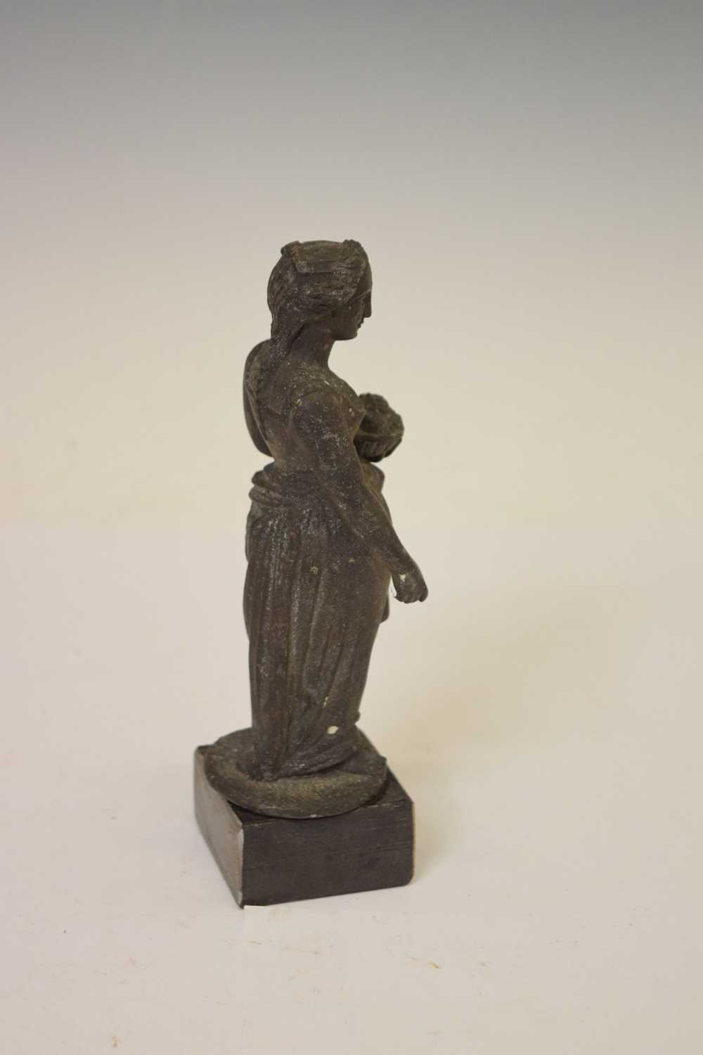 Cast metal figure of a maiden - Image 3 of 4