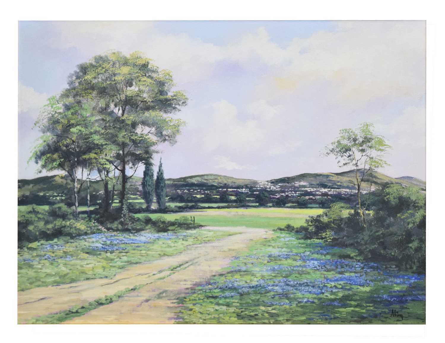 Alan King (1946-2013) - Oil on canvas - 'Memories of the Malverns'