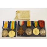 Lane First World War medal group