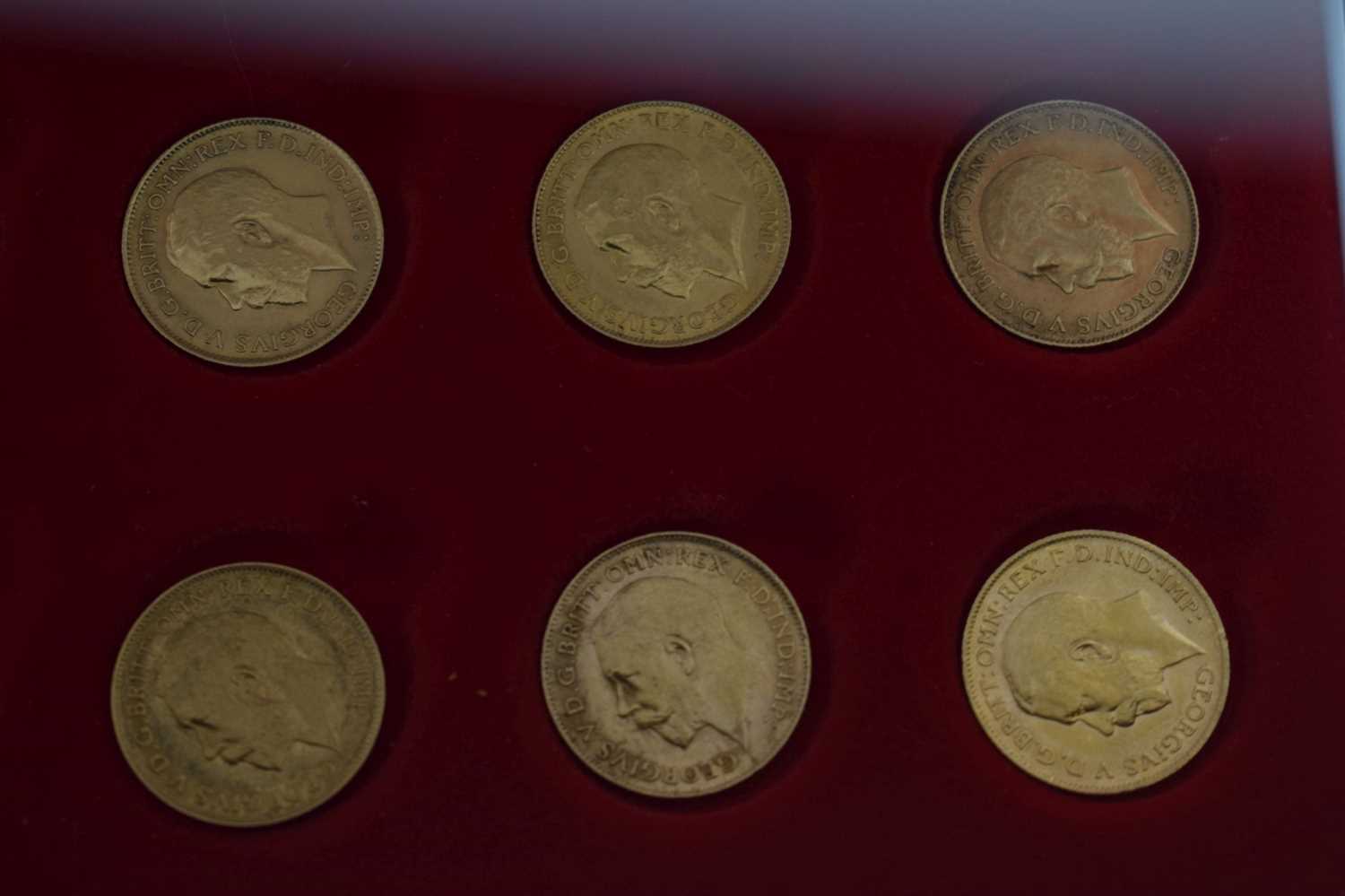 Ten George V gold half sovereigns - Image 5 of 7