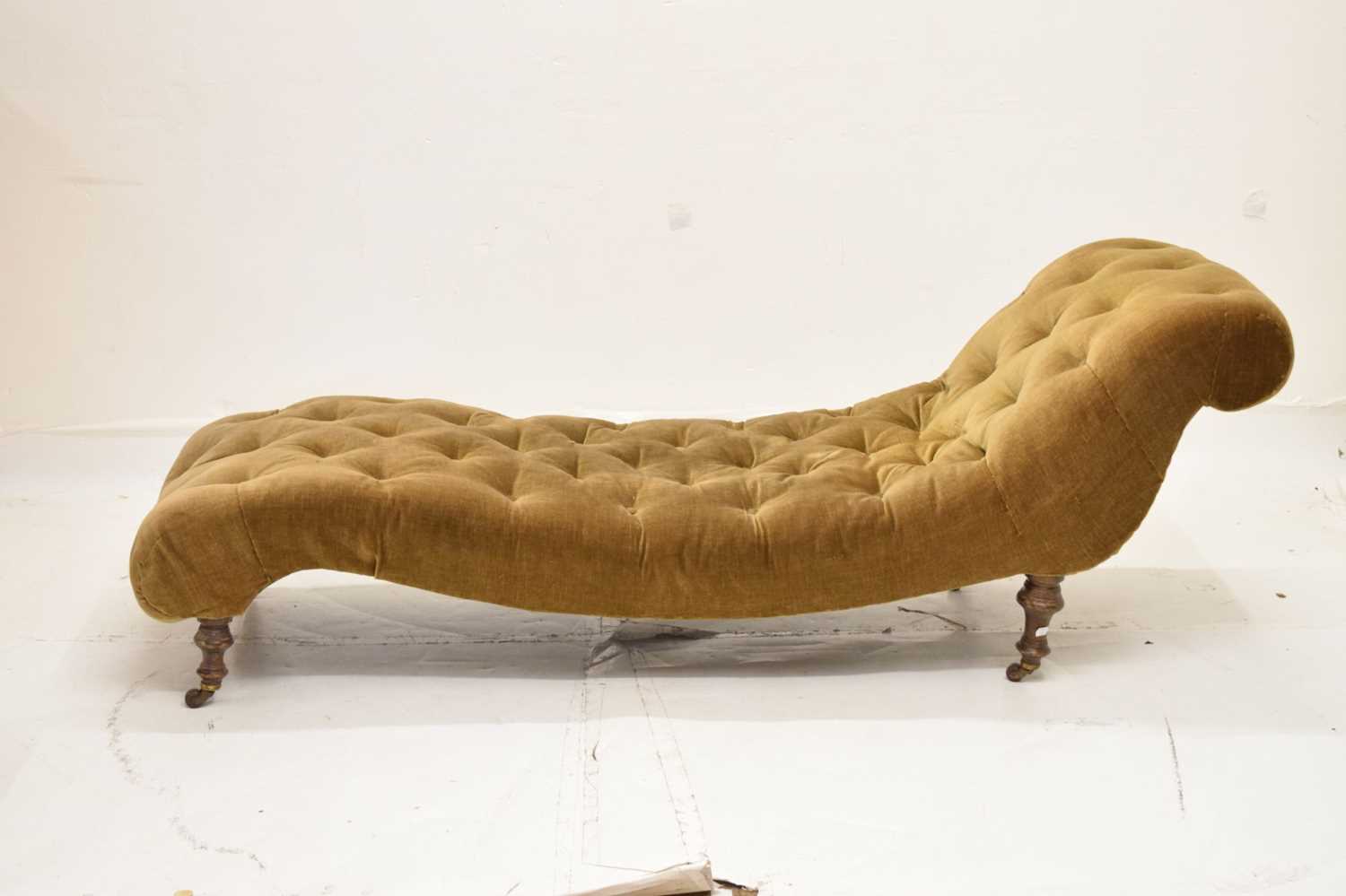 Late 19th/early 20th century chaise longue - Image 2 of 9