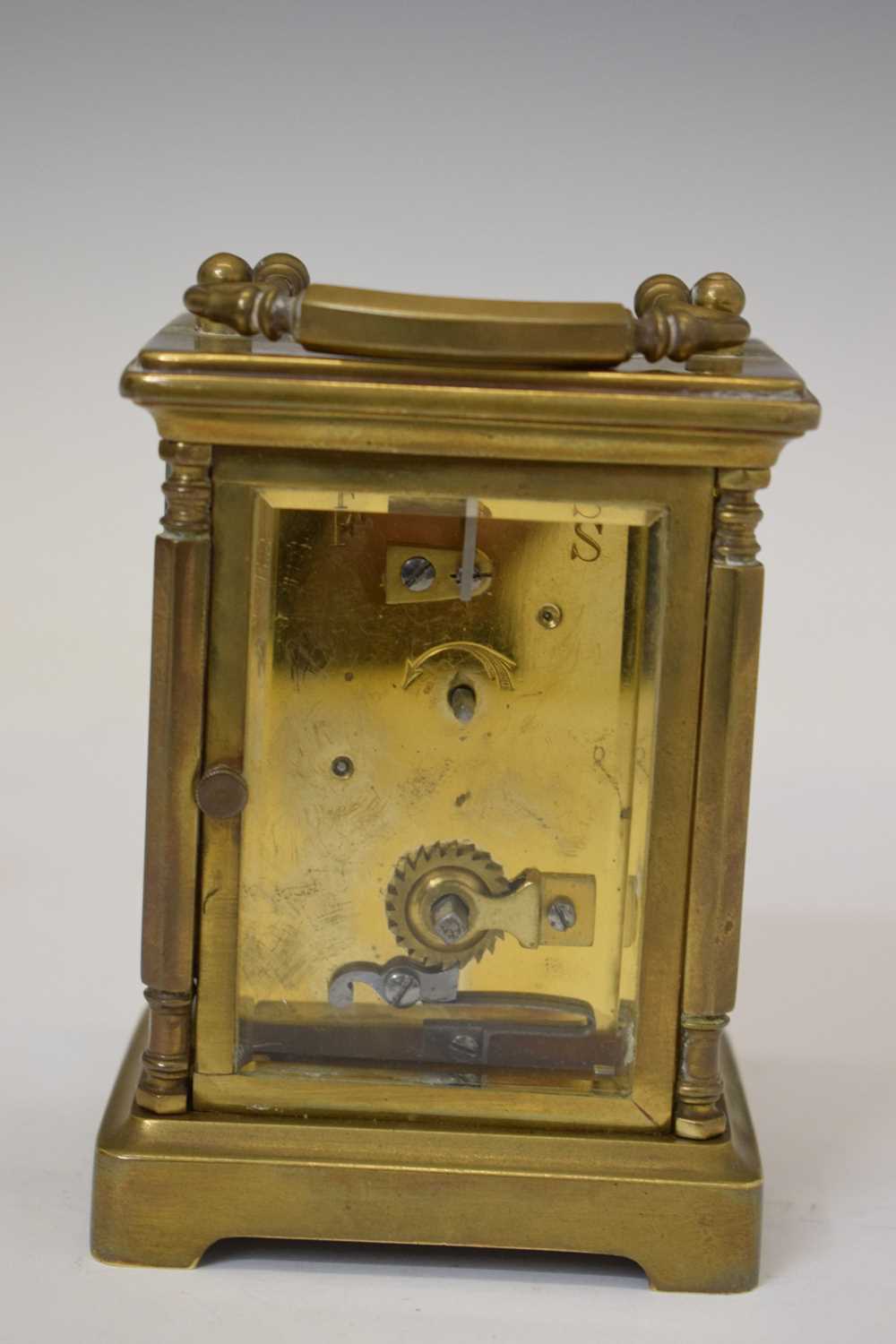 Morocco mounted desk clock and Mappin & Webb gilt metal carriage timepiece - Image 4 of 11