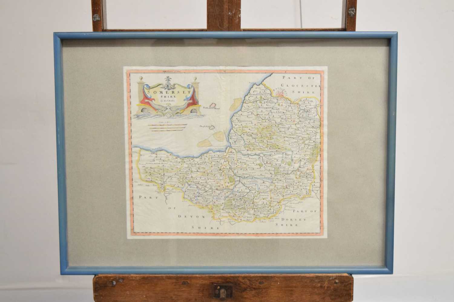 Robert Morden - 18th century hand coloured map of Somersetshire - Image 7 of 8